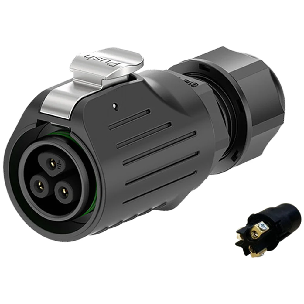LP16 IP68 Rated Aviation Connector 2-5P Male Female Industrial Power Socket with Push Pull Lock for Reliable Connection
