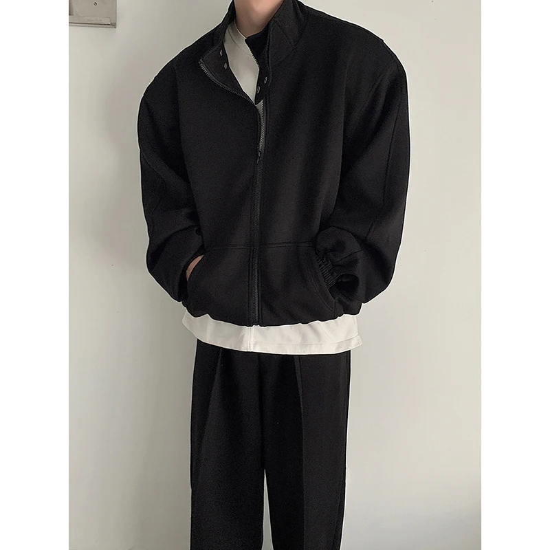 

ort Pilot Jaet Men's Spring Autumn Stand Collar Adstrative Jaet Cool Sportswear Loose Fit Youth Trend Windproof