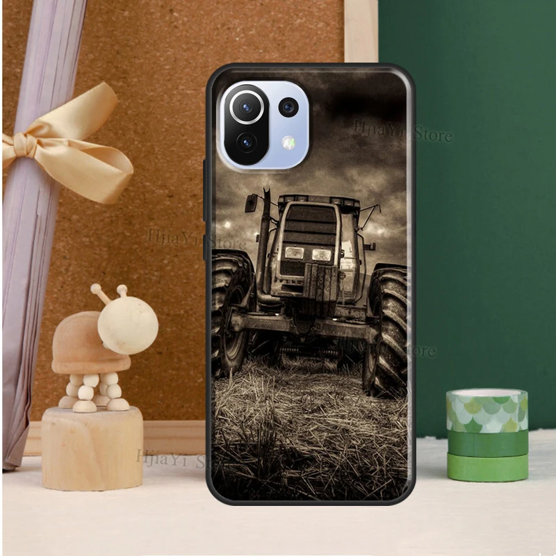 Farm Vehicle Tractor Case For Xiaomi Mi 11T Pro 12 10T Mi 11 Lite Bumper Cover For POCO F3 M3 M4 X4 GT X3 Pro