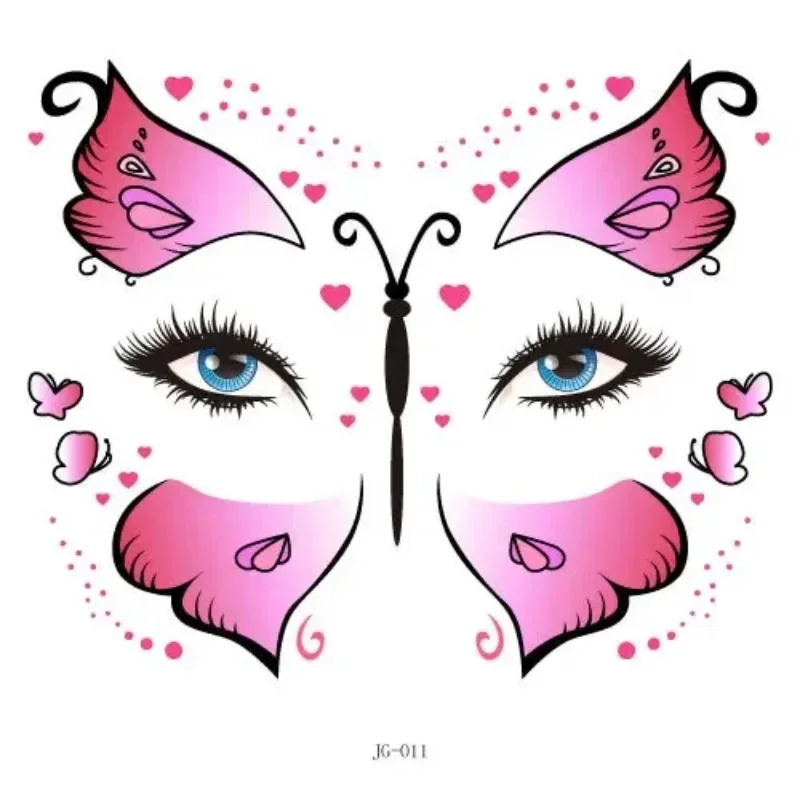 Heallor-Autocollant de Tatouage Temporaire Amusant Sirène Orne de Nairobi, Transfert d'Eau, Décoration de Maquillage de Visage pour ixd'Enfants, 1 Pièce