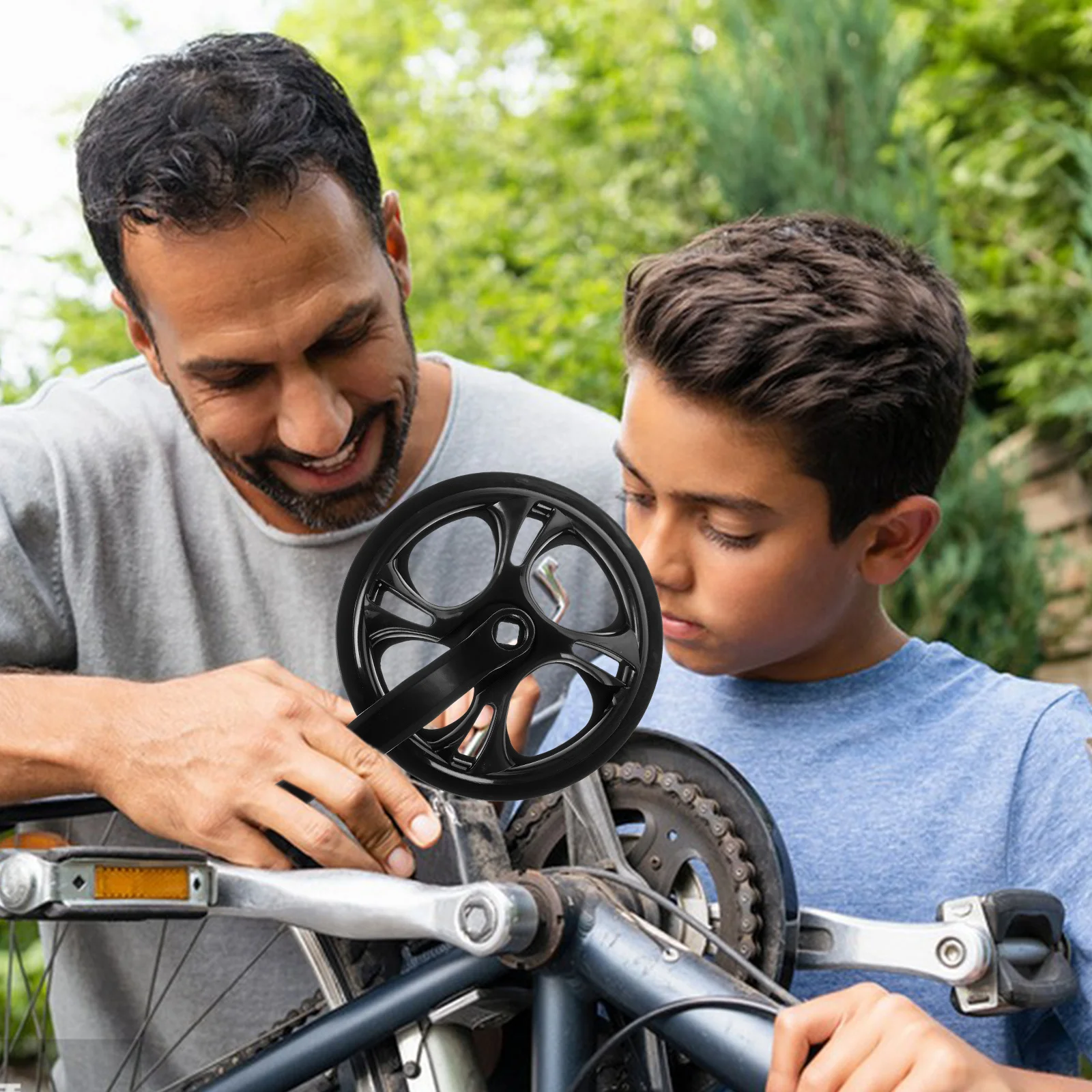 

1 комплект, складной велосипедный шатун с одним зубом, легкий шатун для горного велосипеда, противоскользящая конструкция цепи для односкоростных велосипедов, велосипед