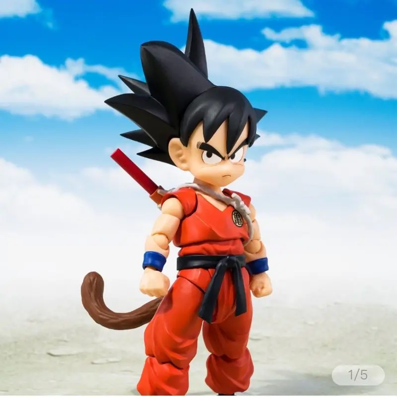 

Shf Dragon Ball Son Goku Action Figure Innocent Challenger Childhood Goku Figures Anime Movable 12cm Collection Pvc Model Toys