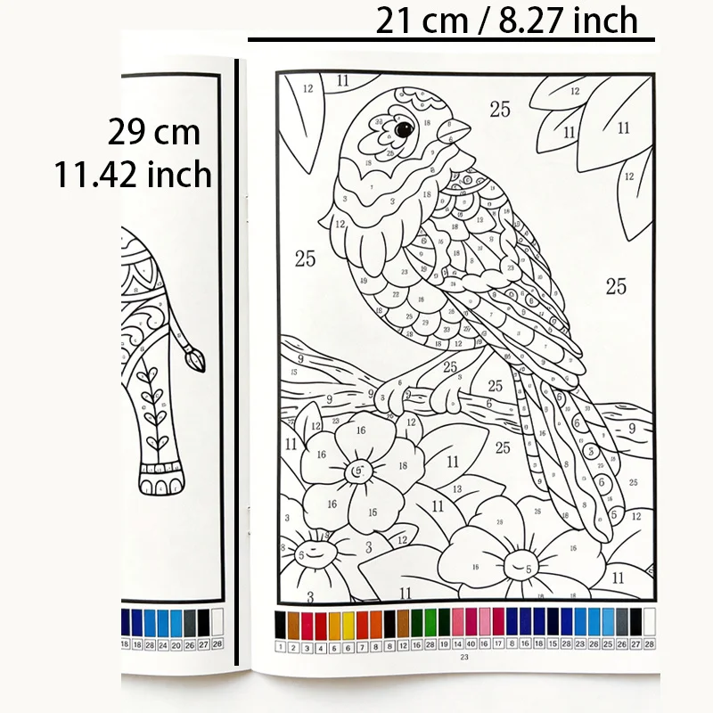 Plant/Animal Coloring Book An Adult Stress-relieving Coloring Book with Color Filling Featuring 32 Patterns A Perfect Gift