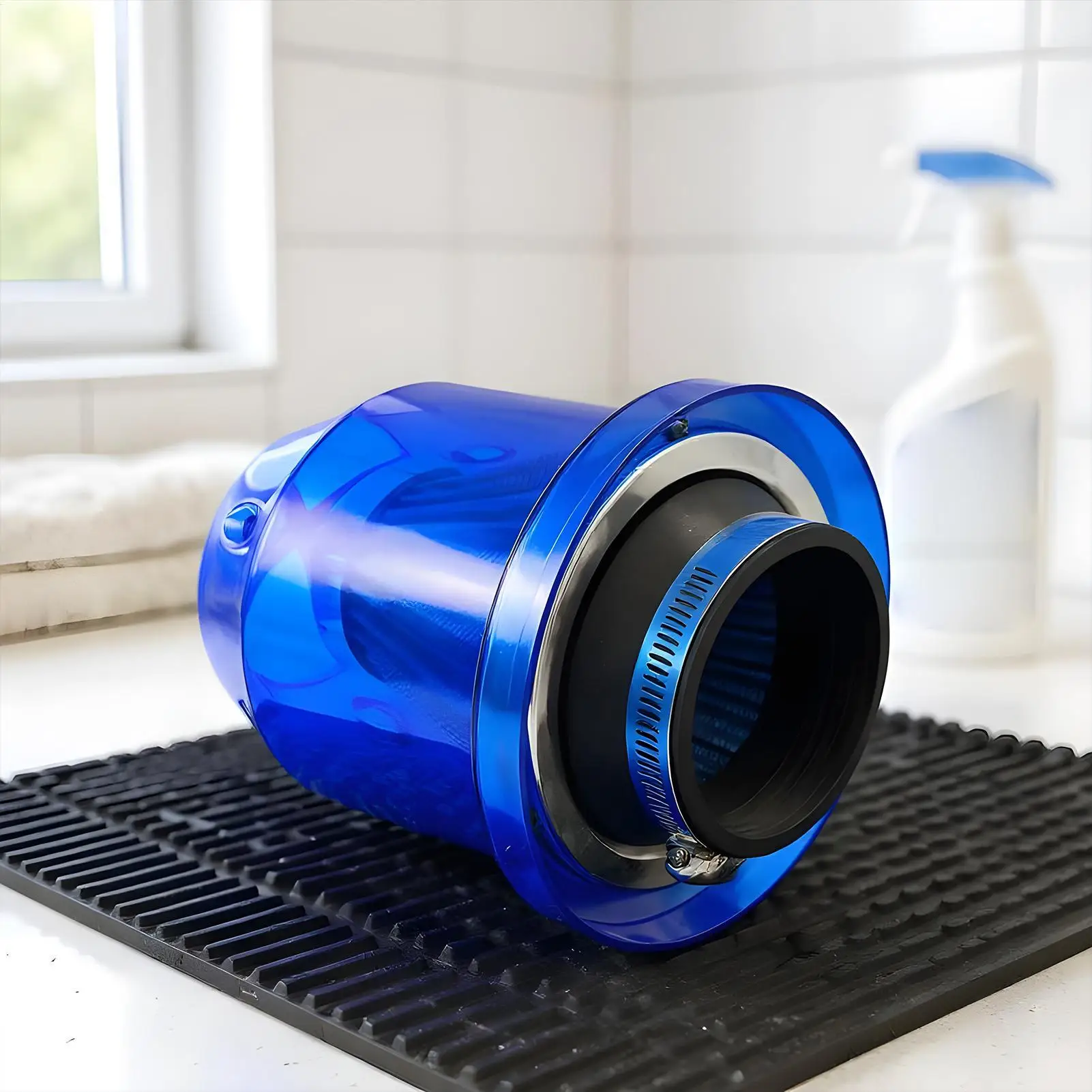 

Воздухозаборный фильтр Высокопроизводительный воздушный фильтр из углеродного волокна Универсальный воздушный фильтр с высоким расходом на входе из пеноматериала для автомобильных грузовиков, тракторов