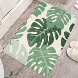 1pc Letter & Flower Pattern Rug Modern Floral Door Mat for Home Doormat  Anti-Slip Bohemian Bath Kitchen Garden Small Carpets