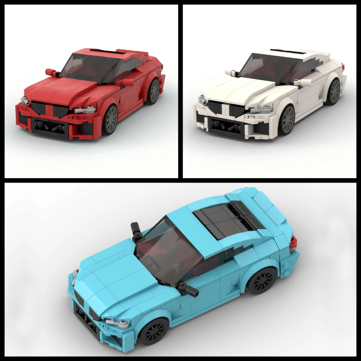 

MOC Creative Eight Grid Car Series Детские головоломки Строительные блоки Игрушки Суперкар M2 (G87) Гоночная модель Подарок на день рождения для мальчика Орнамент