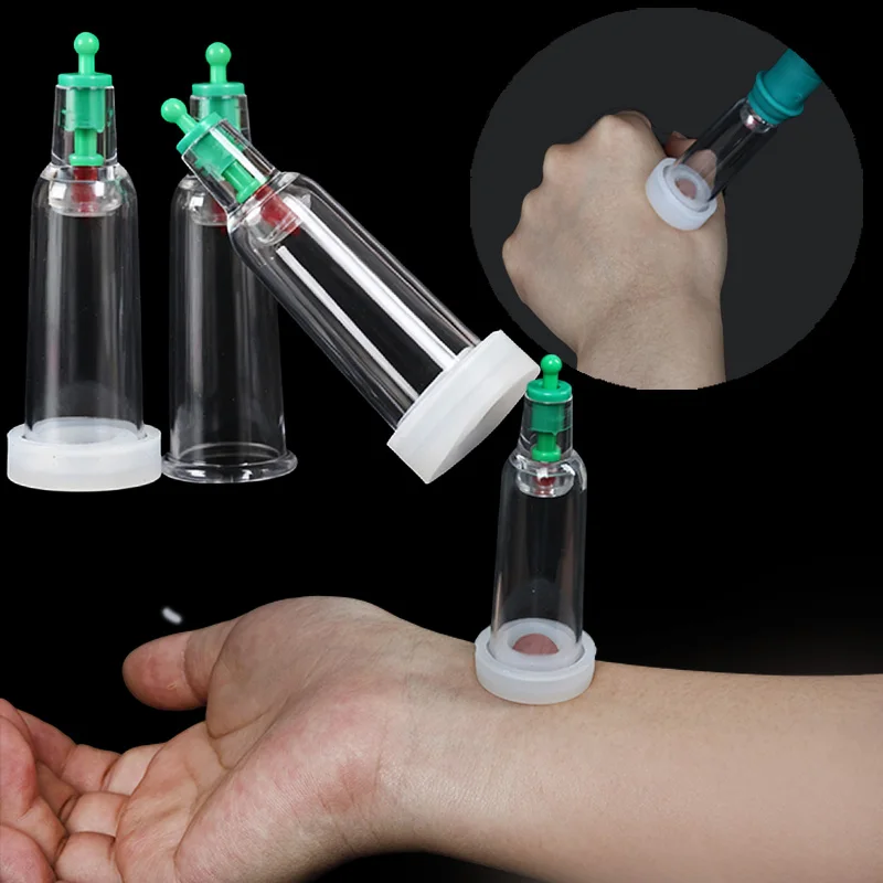 

5Pcs Vacuum Cupping Sets Suction Cups Back Massage Body Cup Detox Massage Body Cups Ventosas Vacuum Cupping Massage Jars