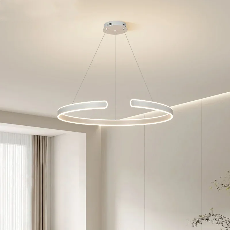 

Nordic Minimalist Decor Ring Chandelier Living Room Bedroom Kitchen Dining Table Designer Home Hanging Lamp Lusters Luminaires
