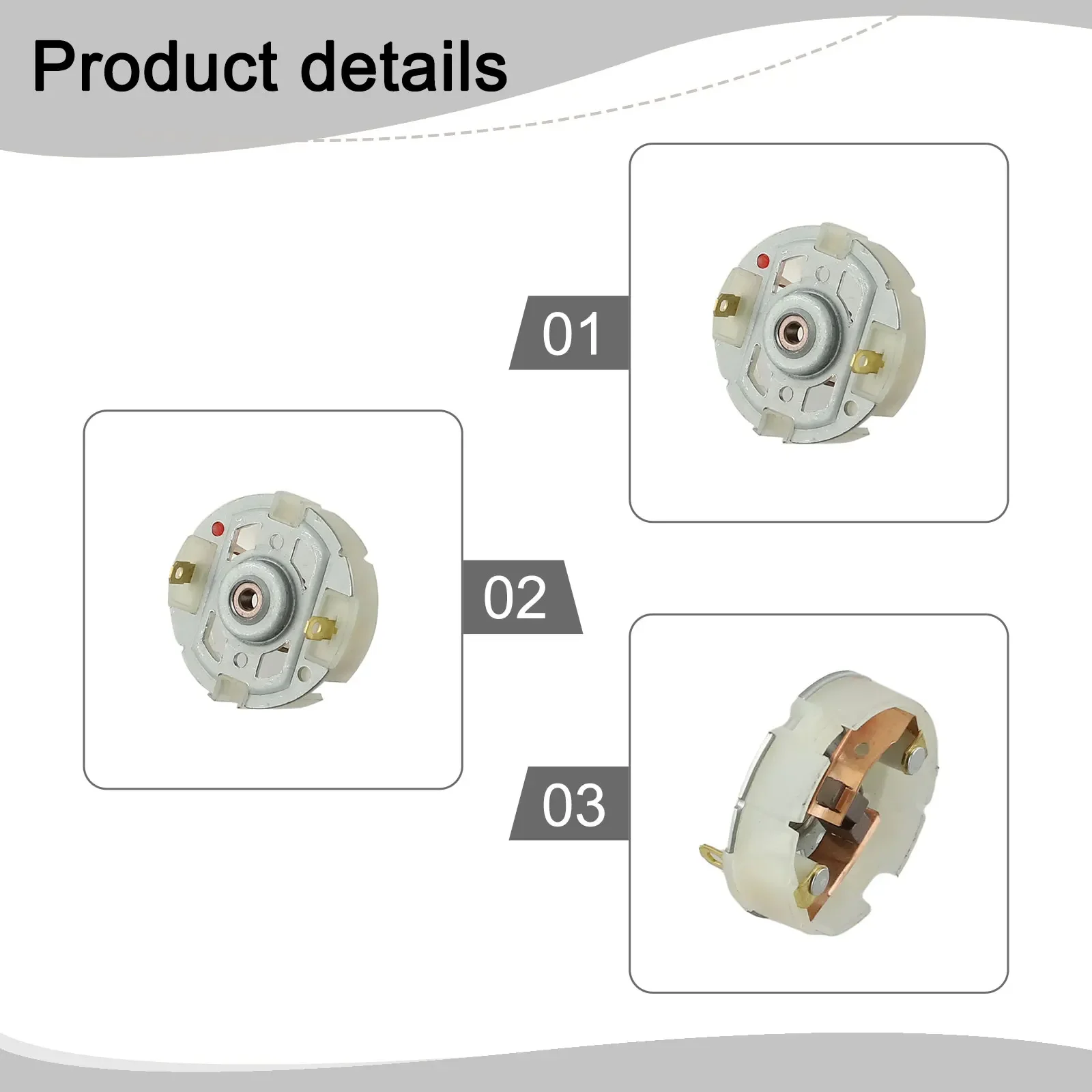 

5pcs Carbon Brush Holder Set Electric Motor Parts Motor Broom Holder As Picture Carbon Brush Holder Motor Maintenance