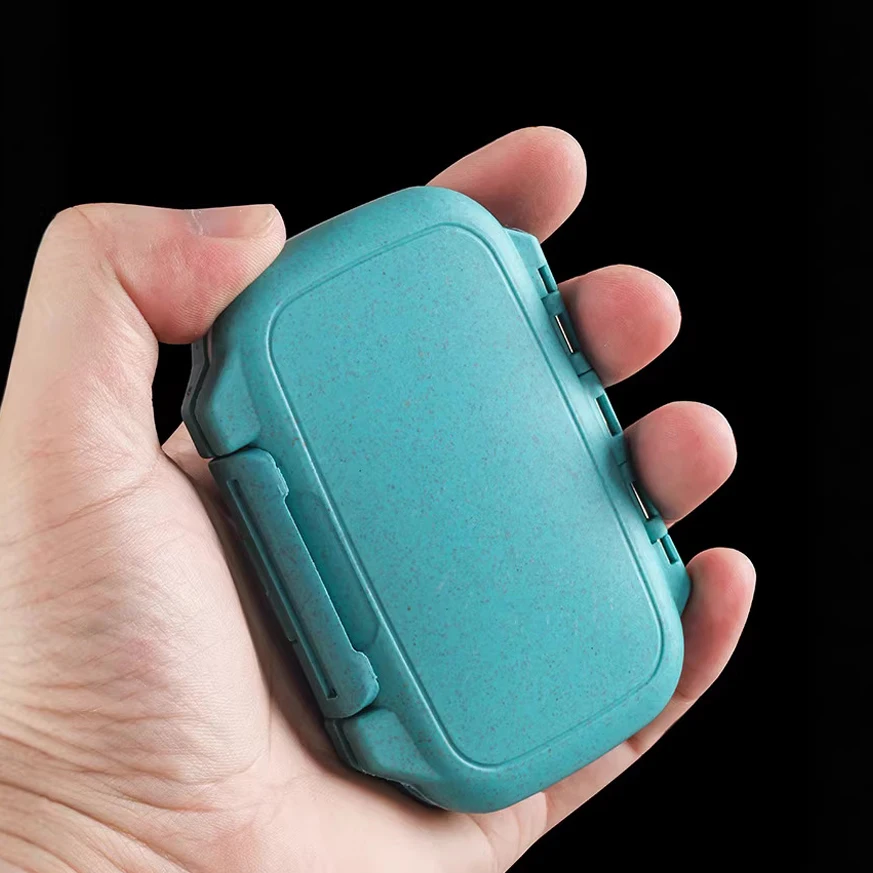 Estuche Portátil Hermético para Cigarrillos de Paja de Trigo de 70 mm, Almacenamiento Compacto a Prueba de Humedad para Viajes, para Cigarrillos Cortos