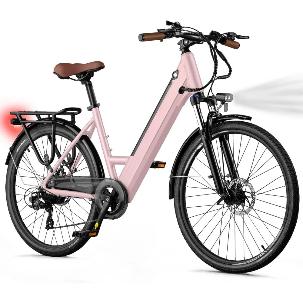 

Electric Bike - 468Wh Removable Battery, 26 Inch Step Thru, Peak 750W Brushless Motor, with 7 Speed, Up To 50 Miles, Bikes