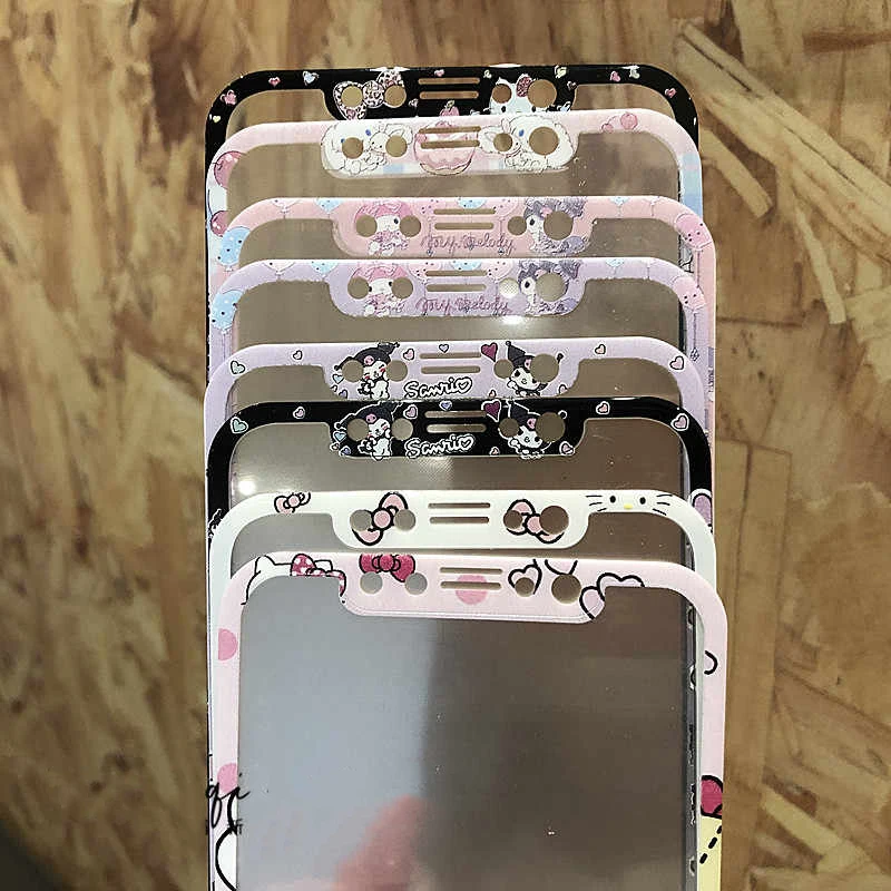 

Cinnamoroll Sanrio Hello Kitty Cartoon Apple XR Cute Tempered Glass Film New iPhone11/12/13/14/15promax Full Screen Colour Film