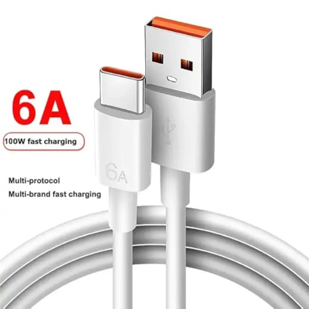 AZOMA USB Cable 6A Fast Charging 120W Max, USB C Cable Data Transfer for Android Samsun. USB C Cable 65W 6A for Mi 11 Ultra.