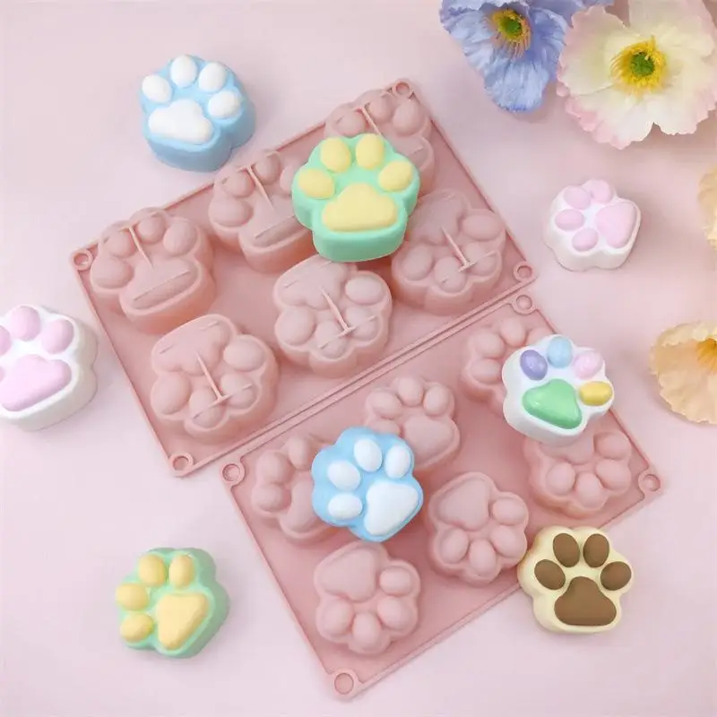 Cat Claw Shape Chocolate Silicone Mold DIY Baking Cake Decoration Mold Candy Pudding Jelly Soap Mold Drip Glue Mold Ice Tray