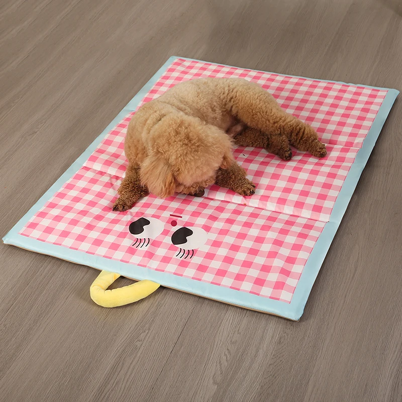 Dog Cooling Mat Plaid Large Summer Pet Cold Bed for Small Big Dogs Cat Durable Blanket Sofa Cat Ice Pad Blanket Pet Supplier 4