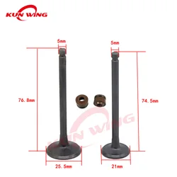 Intake Exhaust Valve Stem for HONDA DIO VISION 110 NSC110 SPACY BENLY 110 MW110 SCR110 NSC MW SCR 110