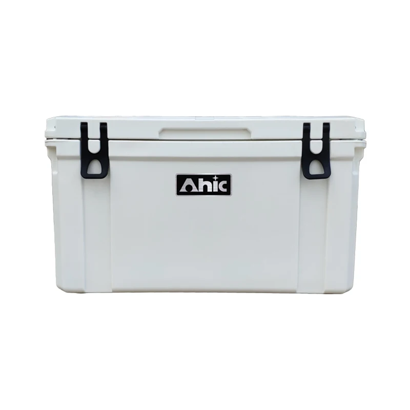 AHIC Factory's 75L Portable Hard Rotomolded Ice Cooler Box Rope Handle Outdoor Insulated PE Thermal-for Wine Food Hot Sale