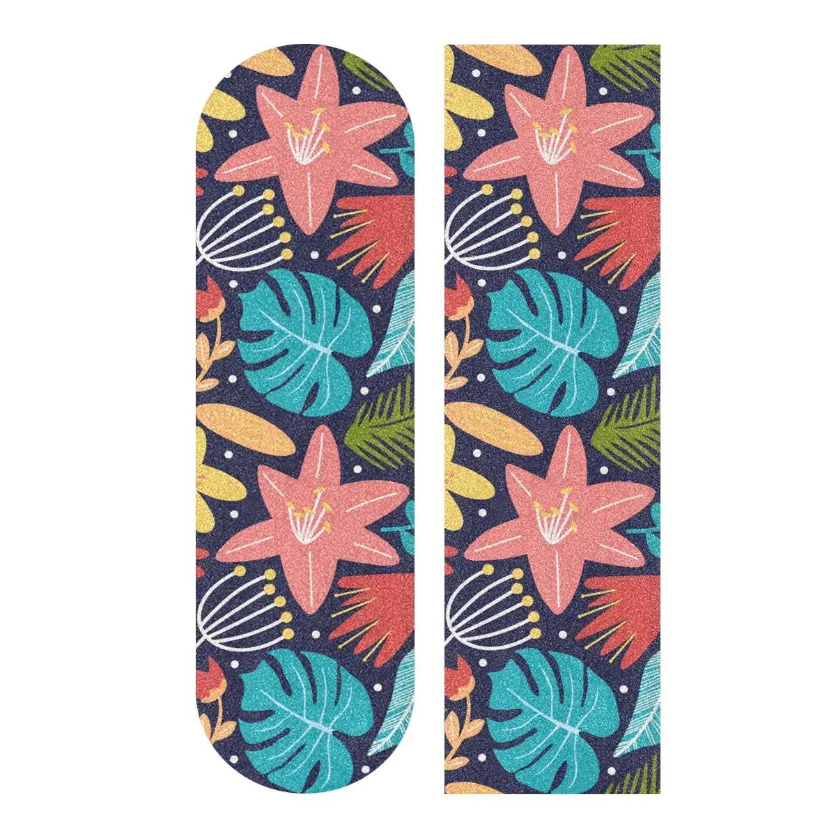 Aesthetic Birds Flowers Skateboard Grip Tape,Longboard Griptape Bubble Free Anti-Slip 33’’ x 9’’ Tapes Sandpaper for Girls Boys