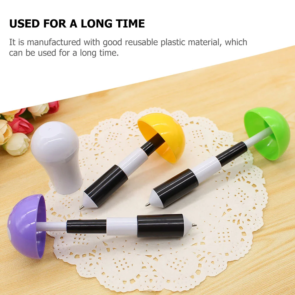 10 pezzi penna a sfera a fungo retrattile penne elastiche per cartoni animati per bambini bomboniere materiale scolastico adorabile mini strumento di scrittura