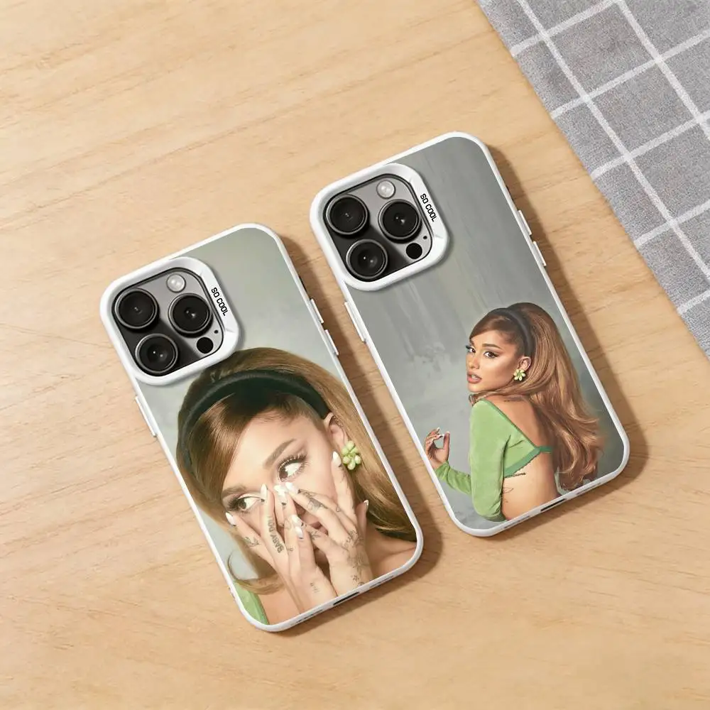 

A-Ariana G-GrandeS Phone Case for iPhone 17 16 Pro Plus X XS Max Air Mini 15 14 Soft Shockproof Cover