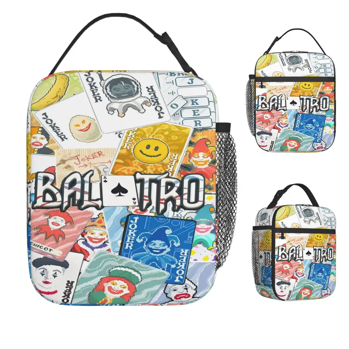 

Balatro Joker Poker Game Сумка для обеда Рабочий ланч-бокс для мужчин Термальная сумка-тоут с кавайным принтом Водонепроницаемая сумка-холодильник