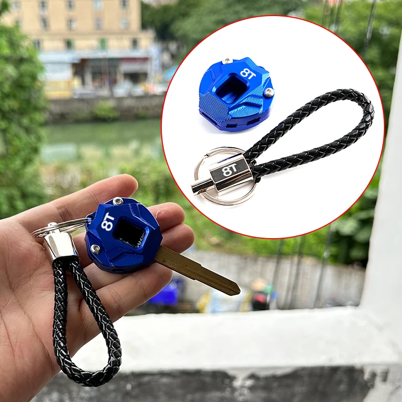 Motorcycle CNC Keychain Case Shell & Keychain Key Ring For SUZUKI GSX-8TT GSX-8T GSX 8T gsx 8tt 2025-2026+ Accessories