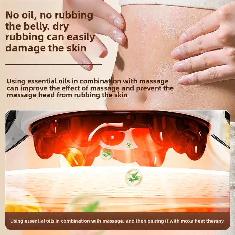 Abdominal Rubbing Instrument Double Disc Bianshi Lower Abdomen Hot Compress Massage Belt Automatic Abdominal Rubbing Massager
