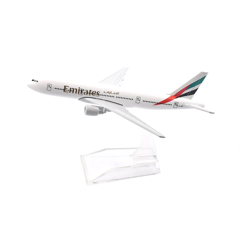 JASON TUTU 16cm Air Emirates Airlines Boeing 777 Airways Airplane Model Airplane Diecast Metal 1/400 Scale Planes