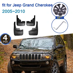 For Jeep Grand Cherokee 2005~2010 WK MK3 2008 2006 Auto Guards Clips Fend 4x Mudguard Splash Mudflap Accessories Car Front Wheel