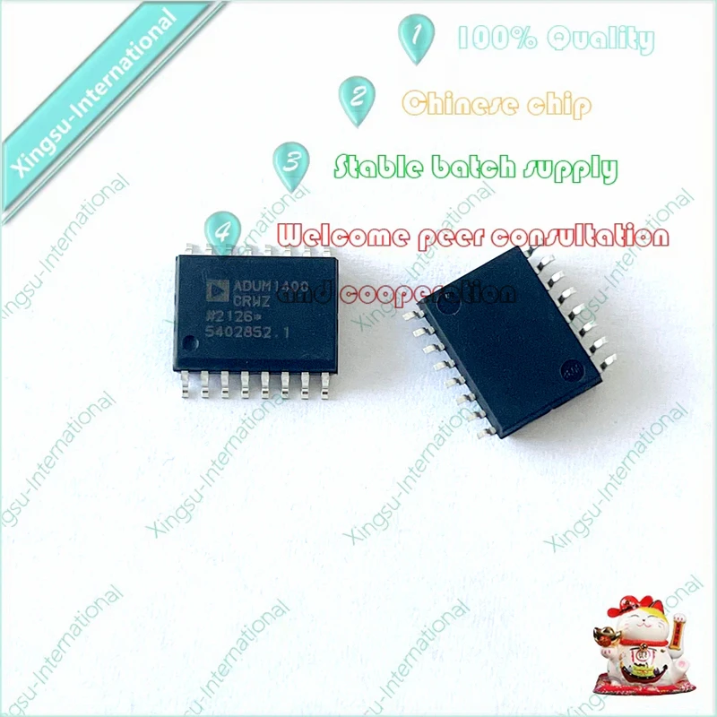 

1PCS/ Piece Original Authentic ADUM1400CRWZ-RL SOIC-16 Package Four-channel Digital Isolator