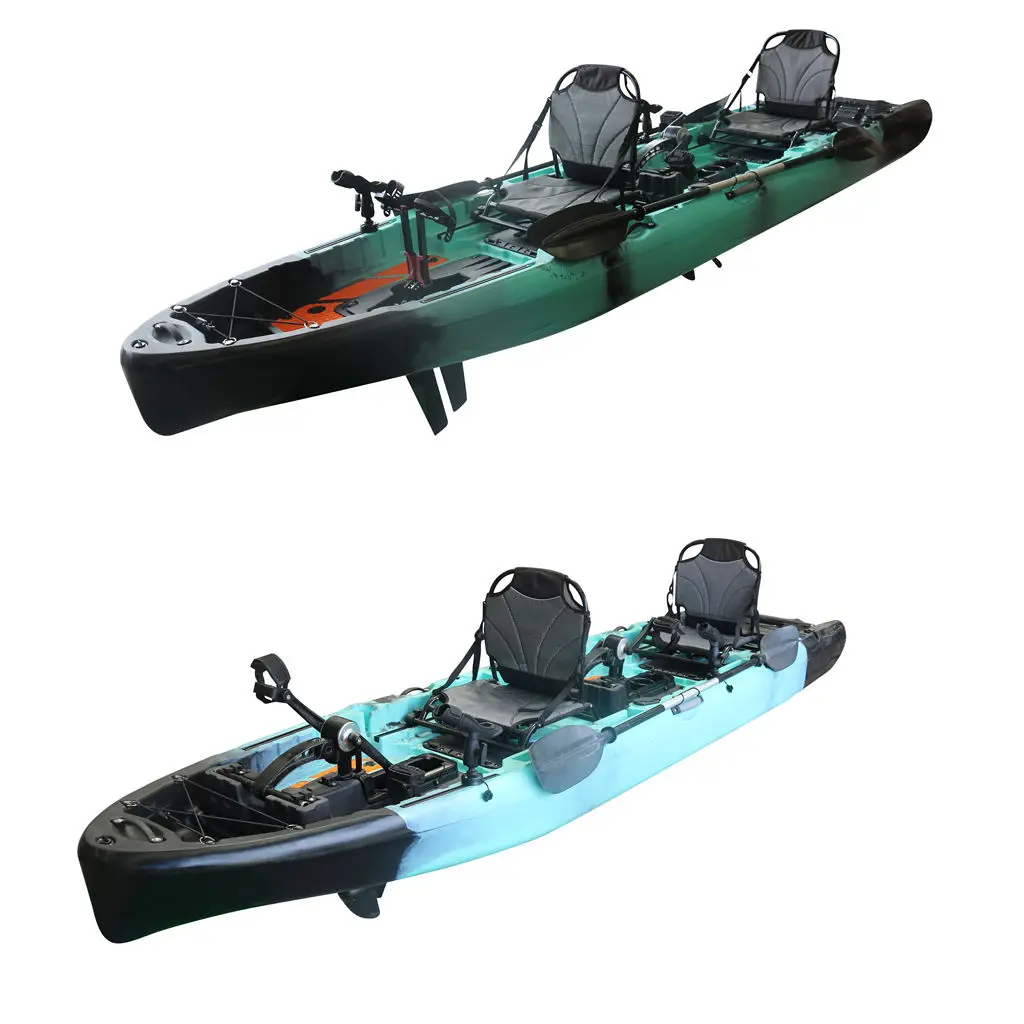 Vicking Arrival 14FT 2-person Sea Kayak with 4.2m Length Pedal Kayak Electric Motor LLDPE Material Kayak New for Water Sports