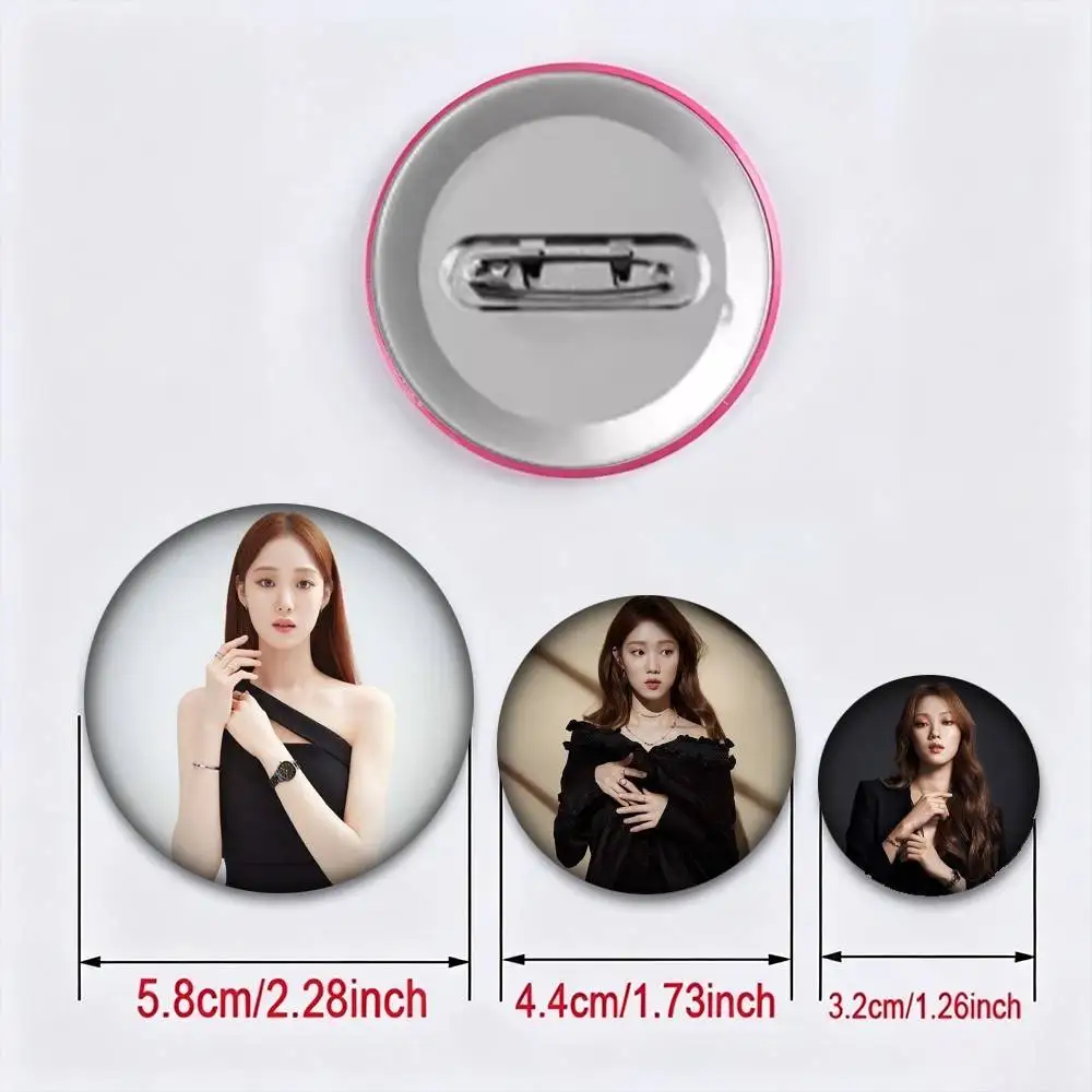 Korean Celebrity L-Lee Sung Kyung 25mm 32mm 44mm 58mm 75mm Brooches Badges Pins for Accessories Gift