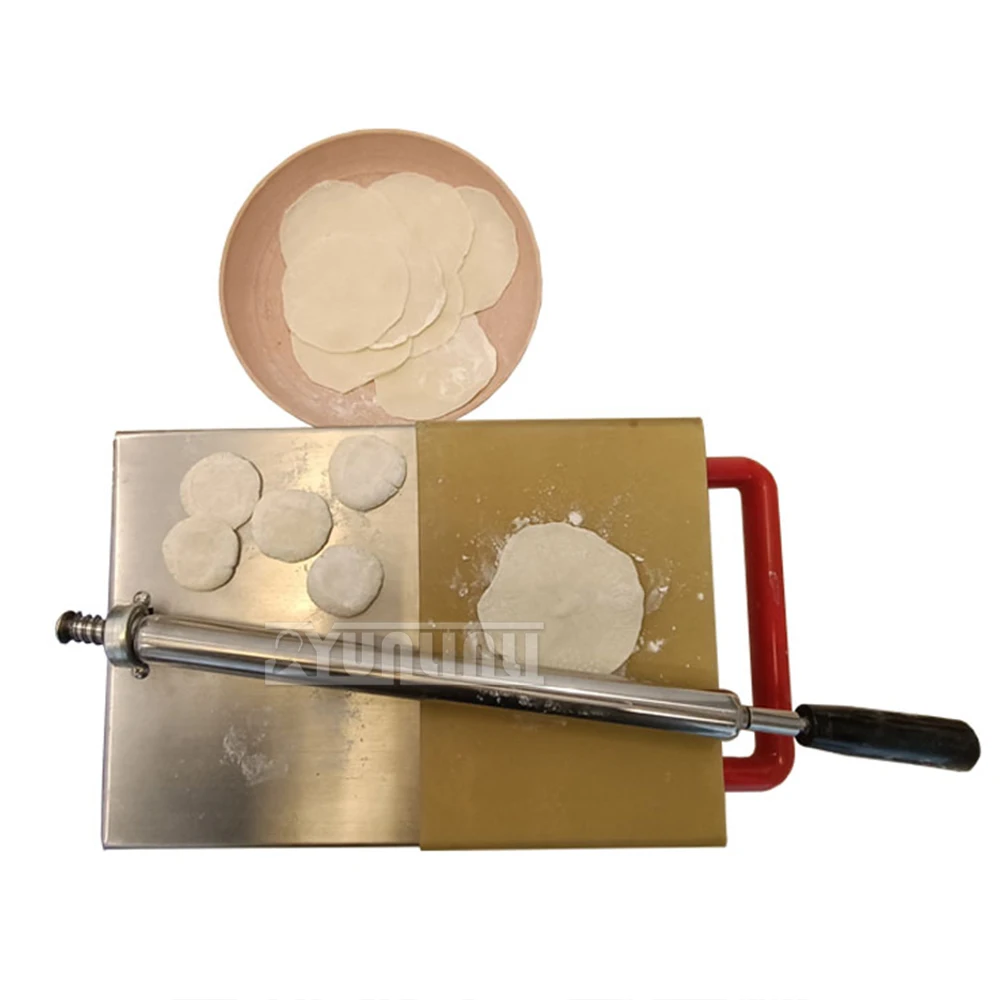 Nudelpresse aus Edelstahl 304, kleine manuelle Maschine zur Herstellung von Knödelhaut, Teigpresse