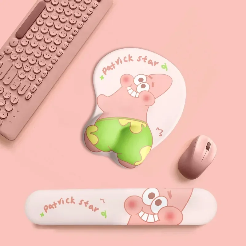 Wrist Rest/mouse Pads Keyboard Hand Rests Creative Cute Cartoon Pads Spoofed Butt Pies Soft Desk Mat Gaming Accessories