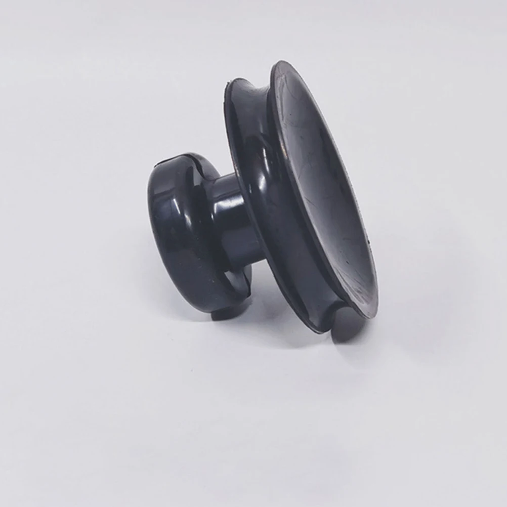 

4 Pcs Anti-slip Suction Cup Bowl Tools Cups Airline Decorative Black Fruit Lifting Handle Aqurium with
