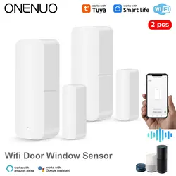 Tuya WiFi Smart Door Sensor Smart Home Door Open/Closed Detectors Window Sensor APP Voice Control With Google Home Alexa