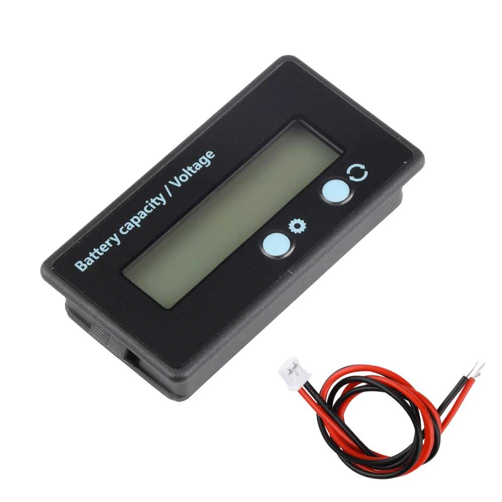 DC8-30V Battery Capacity Indicator Lead-Acid/Lron-Lithium/Ternary Lithium Measurement with USB3.0 and Tpye-C for Car Motorcycle