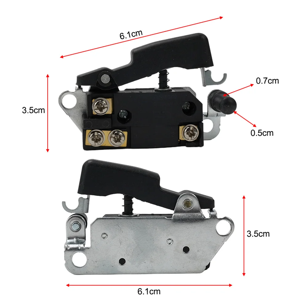 Trigger Switch Spare Part for HR0810B HM0810 Electric Breakers Power Tools PST Type 12A 250VAC Push Lock Design