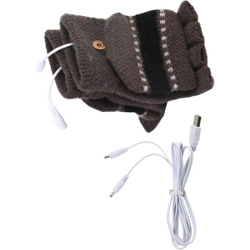 USB Heated Gloves Portable Electric Warming Mittens Cold Weather Accessories