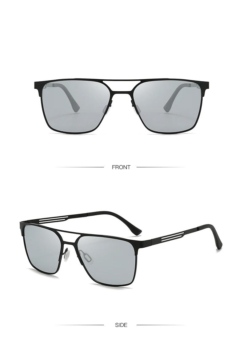 Polarisierte Sonnenbrille aus Metall im neuen Stil, modische Doppelrahmen-Sonnenbrille, geeignet zum Fahren und Sonnenschutz 5149 – Detail 13