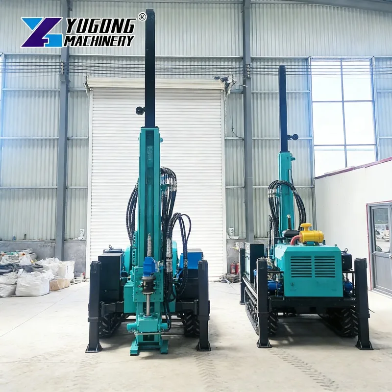 Full Hydraulic Core Drilling Rig 300m Depth Crawler Mounted Geological Exploration Diamond Core Drilling Machine