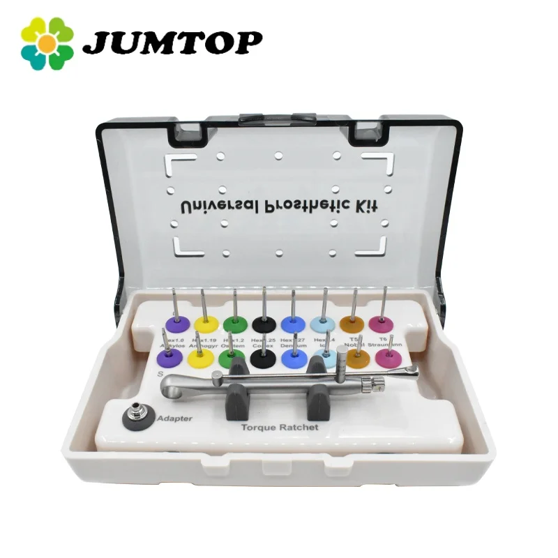 JUMTOP Dental Implant Screwdriver Universal Restoration Tools Kit Repair Torque Wrench Dentistry instrument