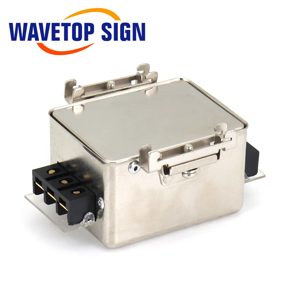 WaveTopSign CW4L2-A-R Series 220VAC Power Filter 6A 10A 20A 30A Rail Type For Co2 Laser Cutting and Engraving Machine