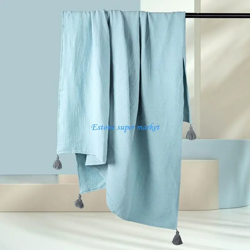 090B 120x150 سنتيمتر الطفل تلقي بطانية كيس النوم القطن الناعم 4 طبقات الشاش القطن الشاش قماش للف الرضع بلون كيس النوم #1