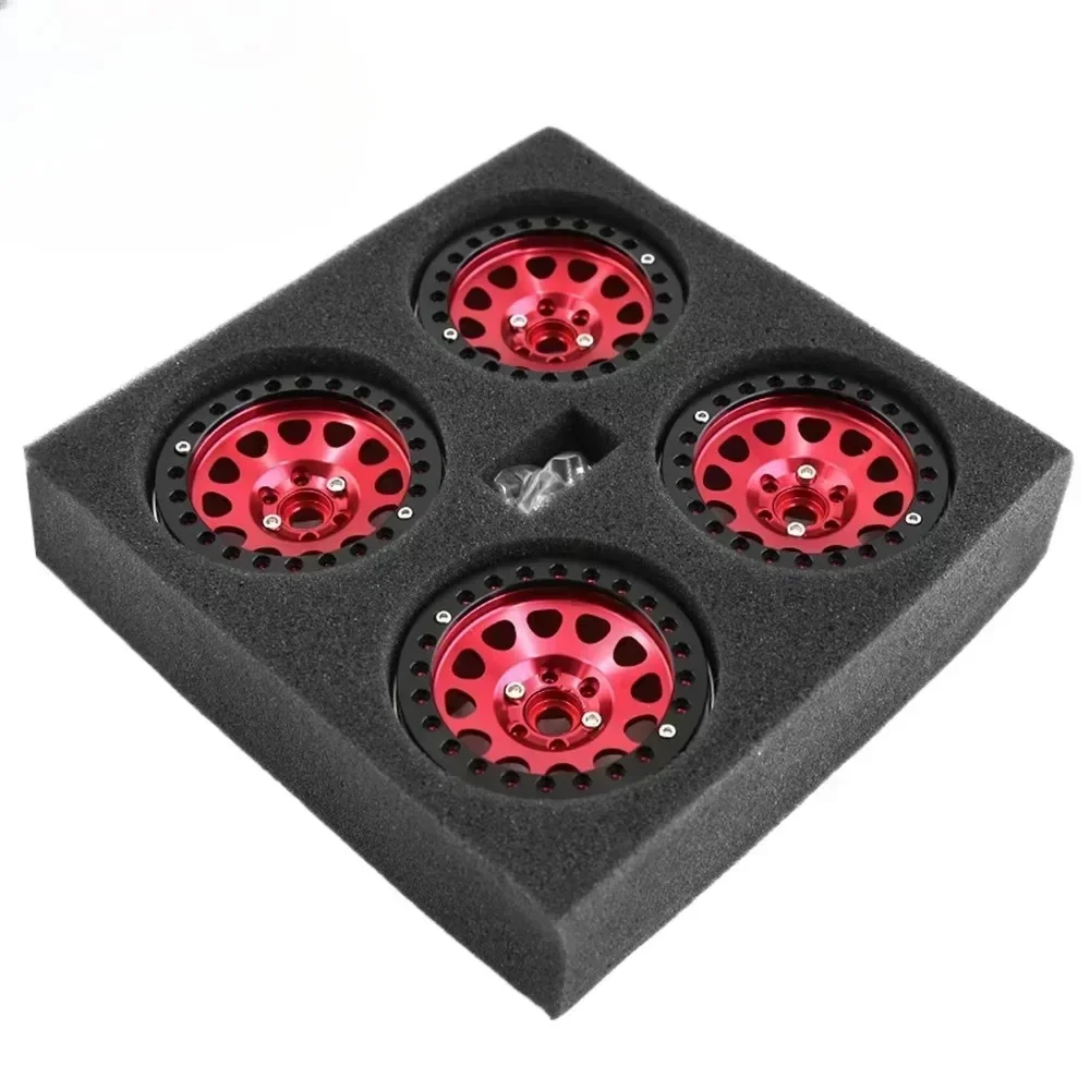 ดุมล้ออัลลอยด์ขนาด 2.2 นิ้วสำหรับรถ Rock Crawler จำลองการปีนป่าย พร้อมล็อคล้อ สำหรับรถ Rock Crawler รุ่น Scx10 TRX-4 และรุ่นอื่นๆ