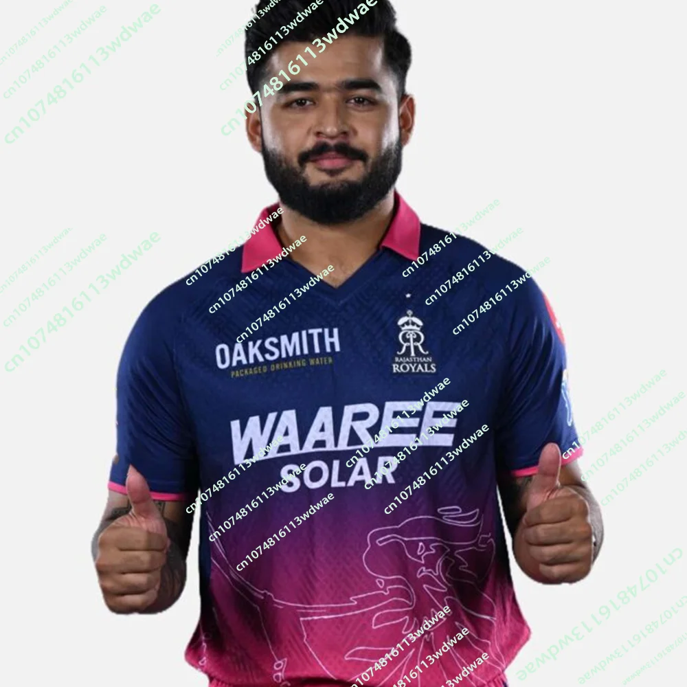 2026 New IPL Rajasthan Royals Cricket Team Jersey Indian Men's Casual Sports 3D Print Adult  For Family Boys Fans Cricket Jersey