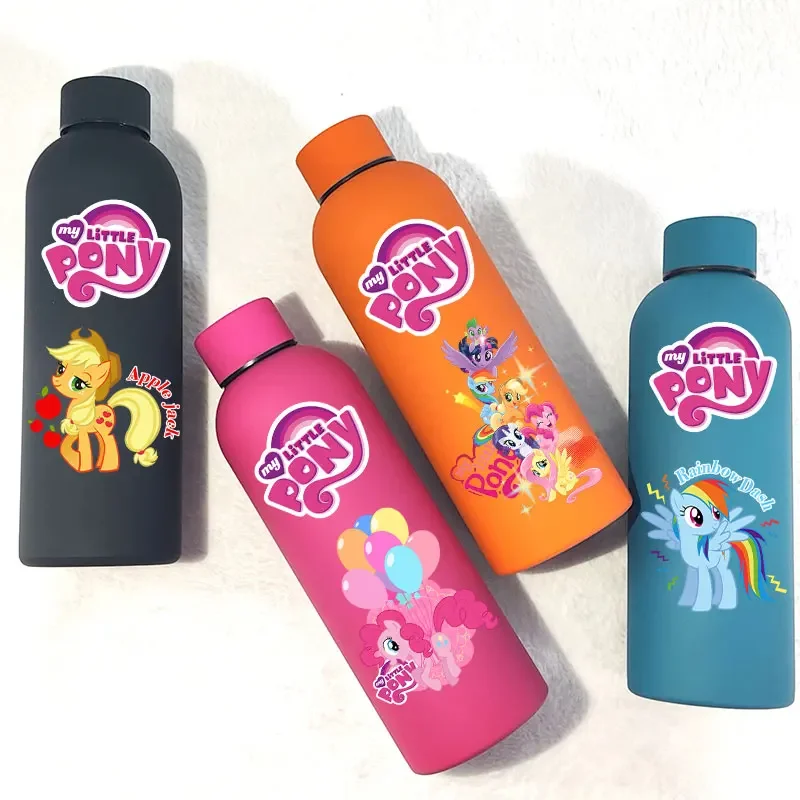 For My Little Pony Thermos Cup Outdoor Camping Portable Pattern Foal Portable Large Capacity Sports Bottle Cooling Ice Cup