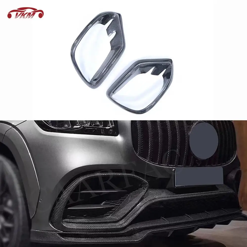 

Car Front Bumper Foglamp Light Cover Air Vent Trim Side Outlet Frame For Benz GLS Class X167 GLS450 Sport 2020- 2022 Car Styling