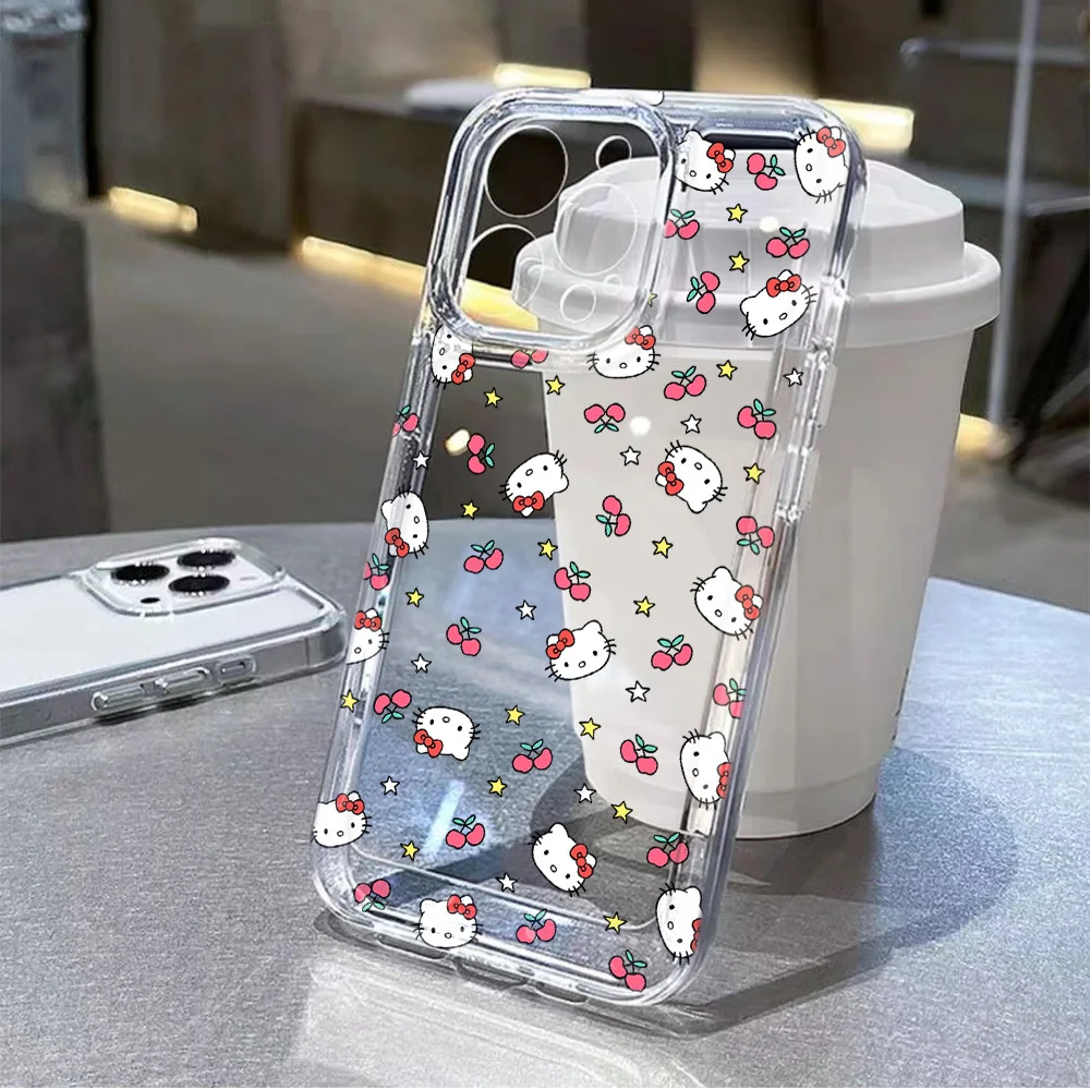 

Cute Sanrio Hello Kitty Cartoon Case For Samsung Galaxy S25 S24 S23 S22 S21 Ultra FE Plus A54 A53 A55 A33 A34 A35 A16 TPU Cover