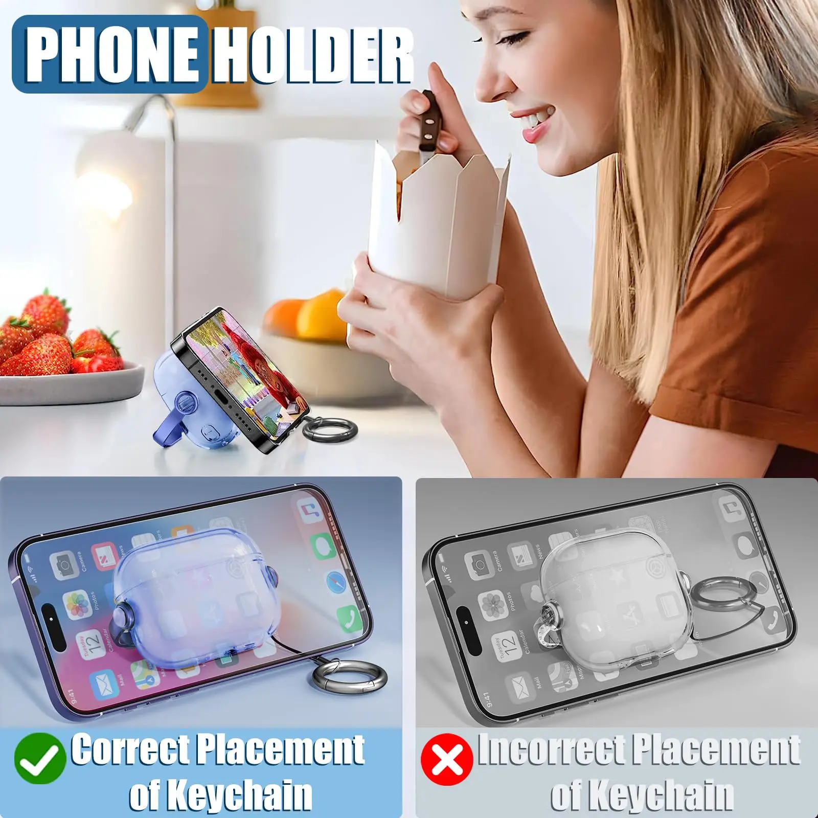 حافظات قفل أمان لهاتف Airpod Pro 3 طقم منظف حامل الهاتف استمتع بتصميم الموسيقى غطاء حماية كامل الجسم لهاتف AirPod Pro 3